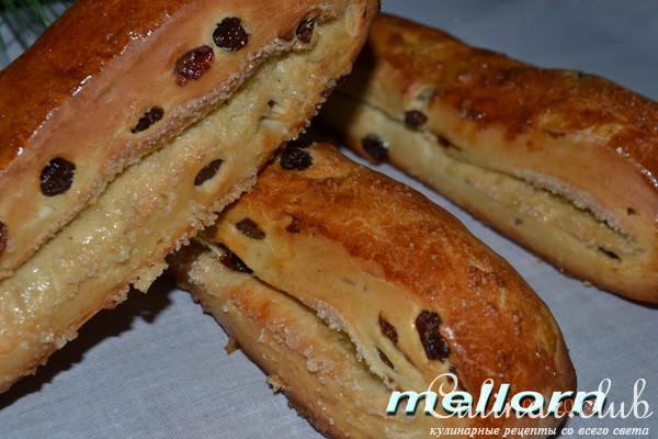 Карамельные полоски с изюмом