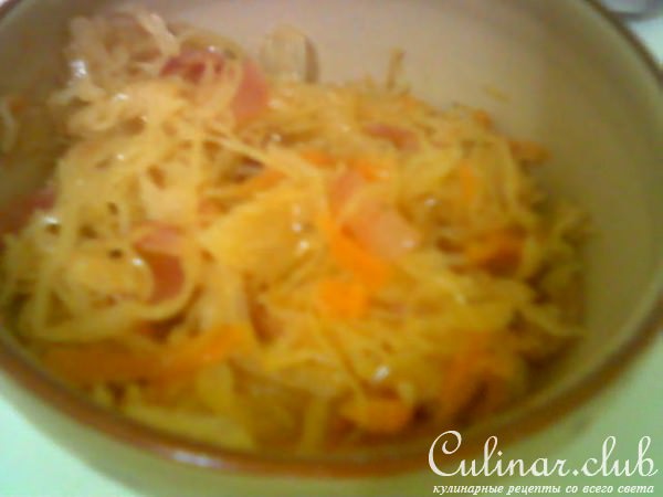 Картофельные зразы с кислой капустой