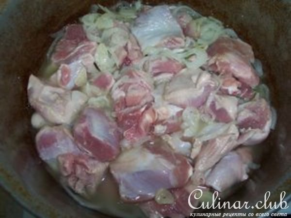 Индюшатина (красное мясо) с овощами.