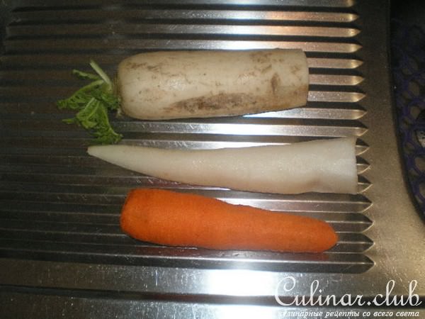 салат зимний с дайконом