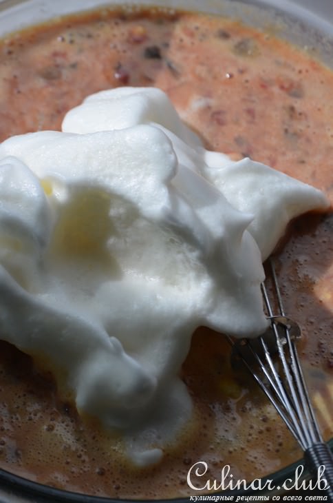 Печеночная запеканка с грибами и рисом