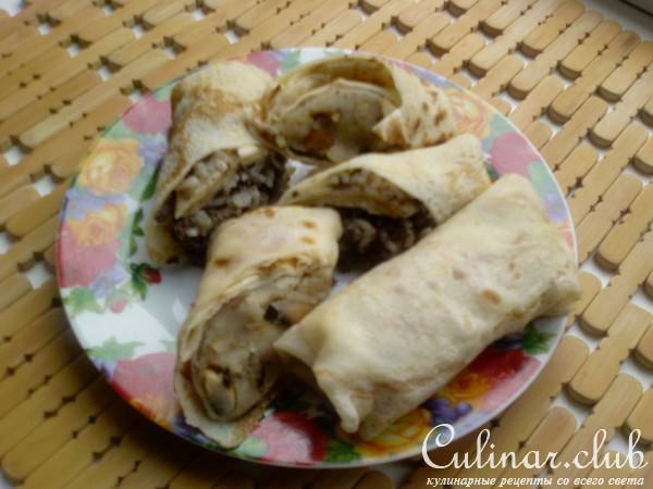 Блинчики с начинкой ( вариант)