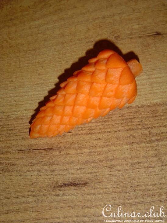 шишка из моркови