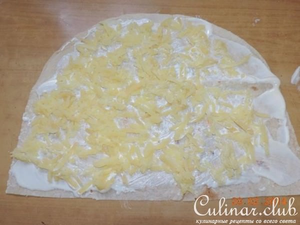 салат "МИМОЗА" в лаваше
