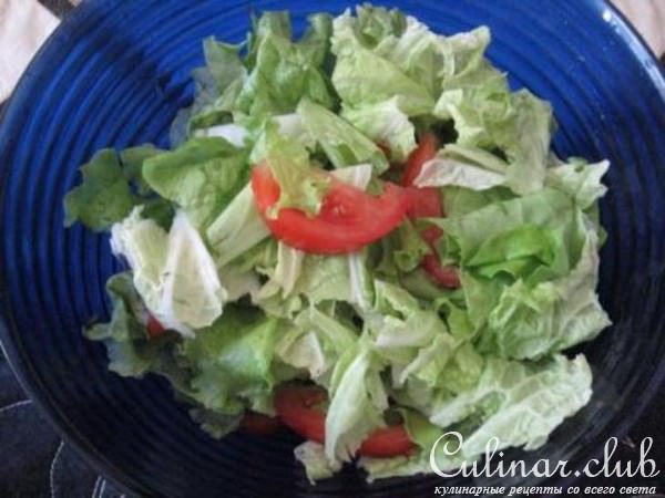 Салат Цезарь с курицей (вариант)