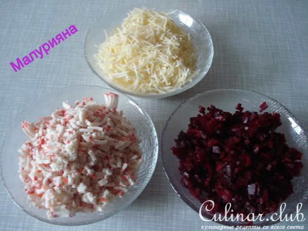 Салат " Крабовое танго "