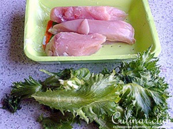Салат из курицы с виноградом