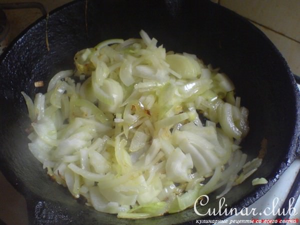 Куриный салат с блинчиками