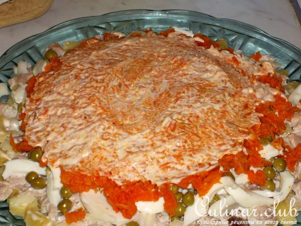 салат "Овощной пирог"