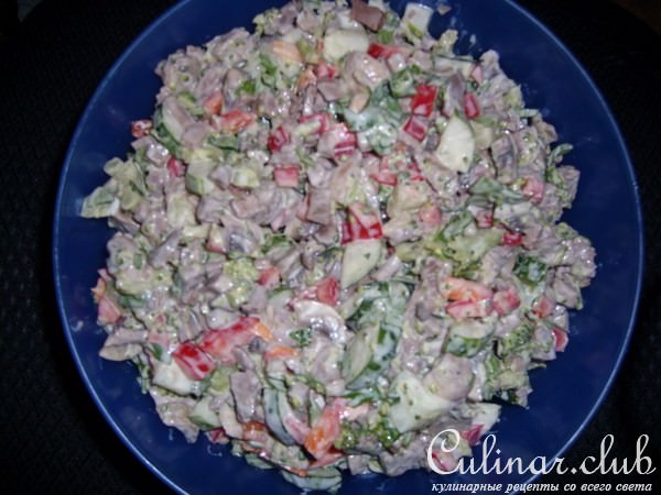 Мясной салатик (вариантик)