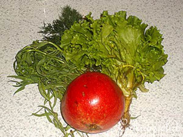 Имеретинский салат из курицы