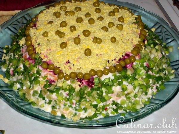 салат "Овощной пирог"