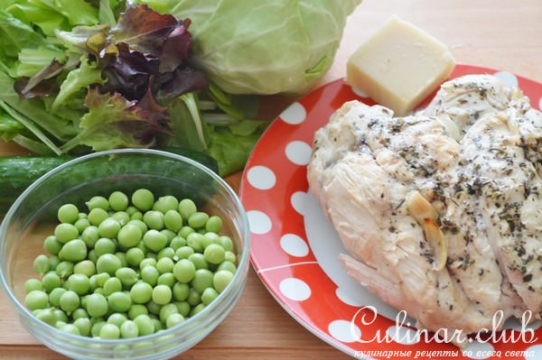 Салат с курицей и овощами. Ну, вот оно - Лето!
