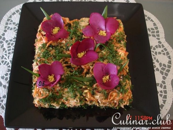 салат "Морковный"или "Крокусы"