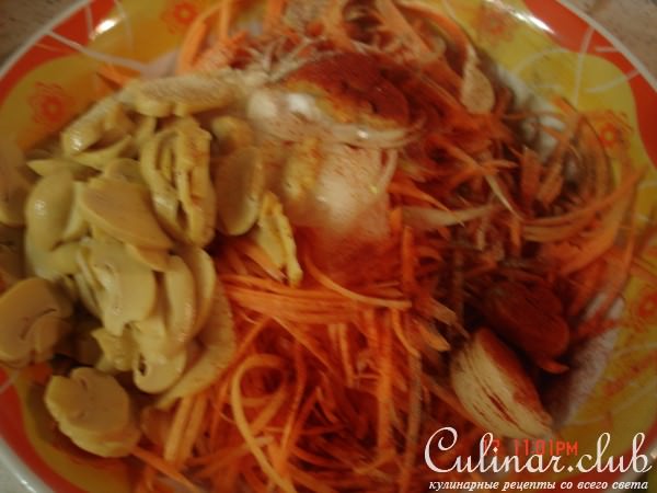 салат "Морковный"или "Крокусы"