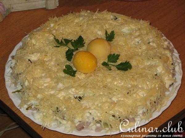 Мясной салат под водочку