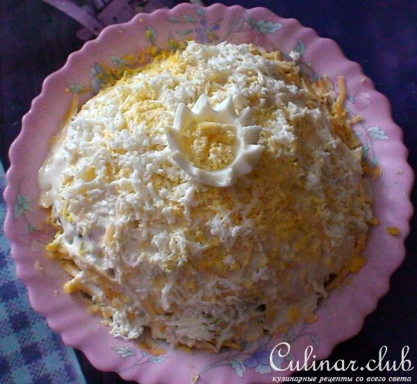 Салат с шампиньонами