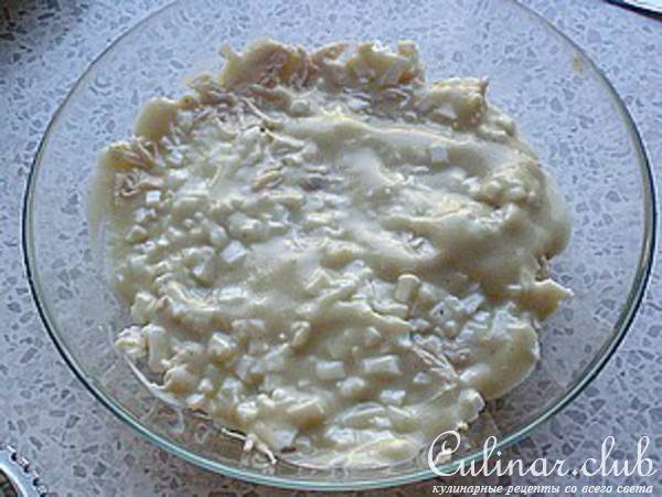 Слоеный салат со спаржей