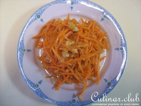 Салат из моркови с мясом по-корейски