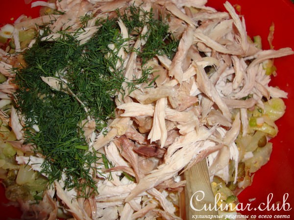 Салат Птички в луке