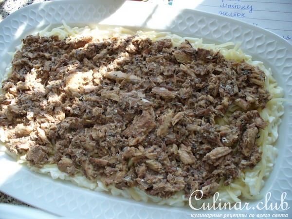 Салат "СЛОЁНЫЙ " (вариант)