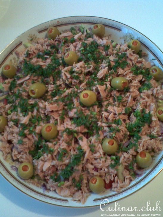 Легкий салатик с тунцом