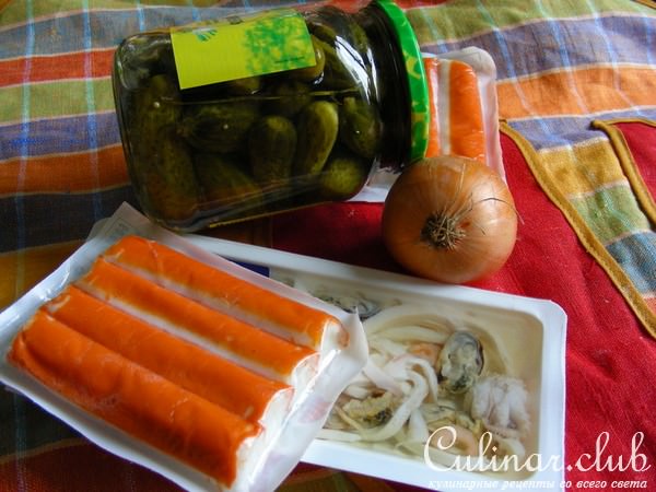 Салат "Морской коктейль"