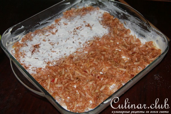 Яблочный пирог оригинальный (без теста)