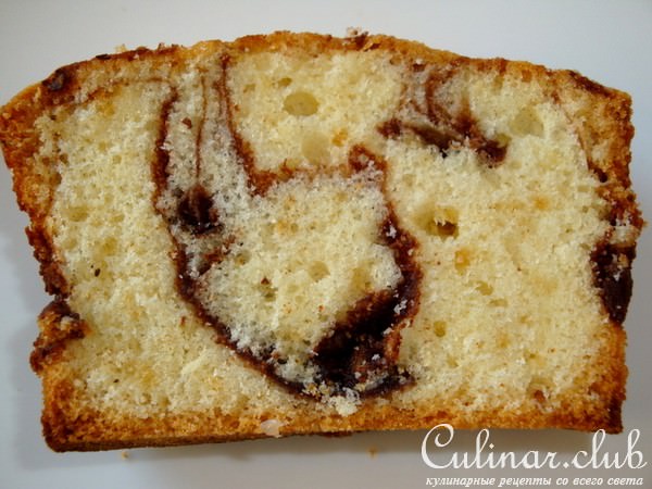 Вкусный кекс-пирог и шоколадная помадка