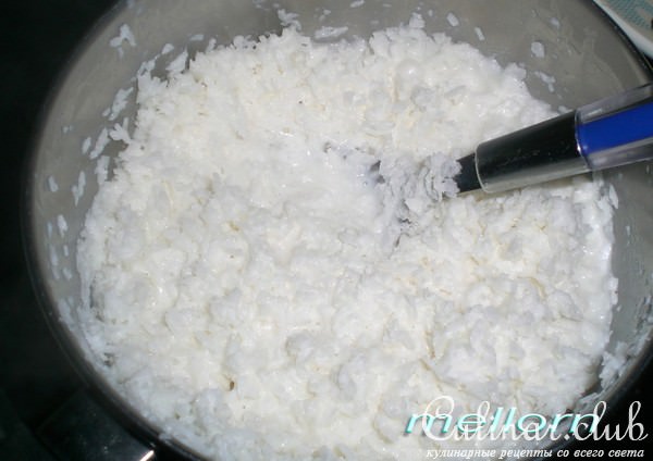 Кокосово-яблочный пирог