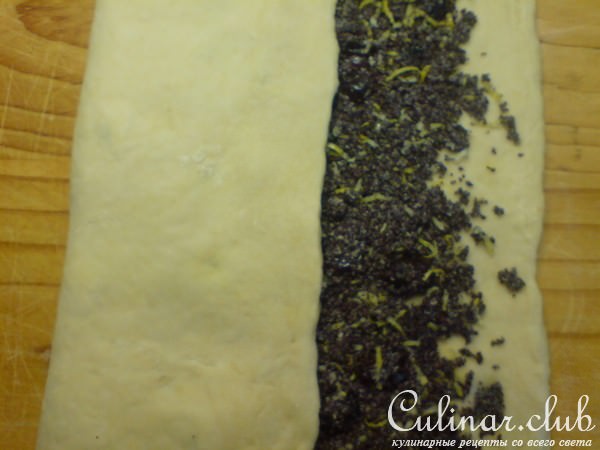 Штоллен с маком,марципаном и вяленой клюквой для Эллы//Mohnstollen