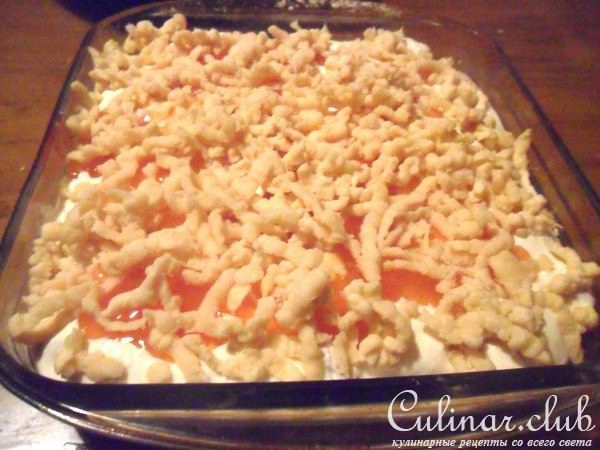 Тёртый пирог с курагой и абрикосовым вареньем к дню рождения Оленьки (pinkflamingo1962)