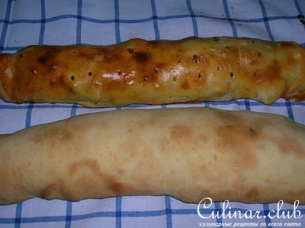 Штрудель с яблоками + штрудель с творогом