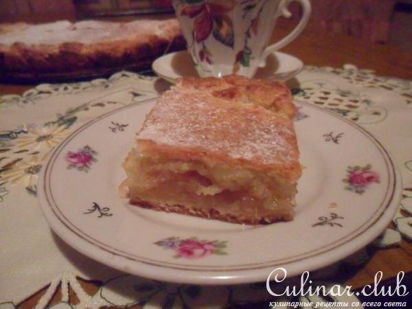 Яблочно - лимонный пирог