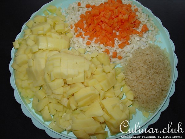Суп с щавелем и сливочным сыром (Вариант).