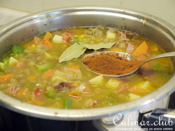 Lentejas con chorizo. (       ) 
