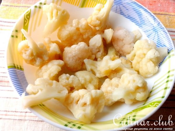 Суп из цветной капусты с картофелем и морковью