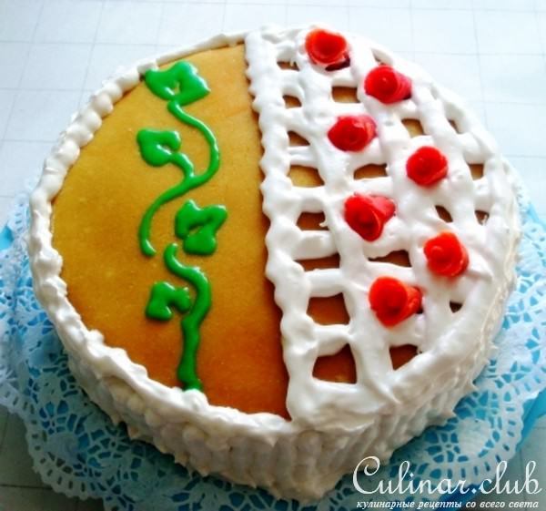 Торт шоколадный (подарок к юбилею)