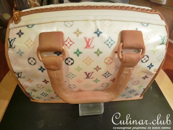 Шоколадный масляный бисквит+ Торт-сумка Louis Vuitton