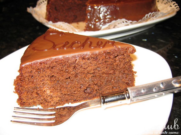 Торт "Sacher" (Захер) - ещё один вариант.