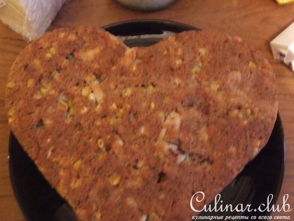 кекс с куриной грудкой, кукурузой и маком