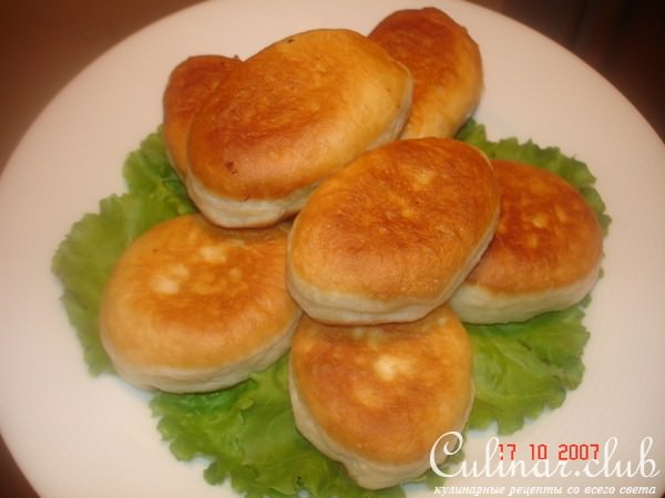 Пирожки с мясом жареные