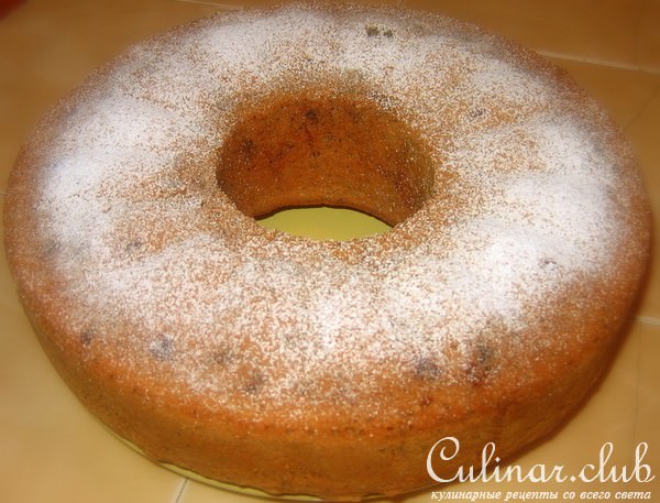 Кекс с маком и изюмом
