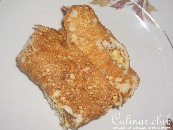Блины манно-овсяные с сыром