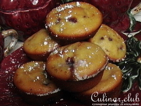 Кексики с черникой (вариант)