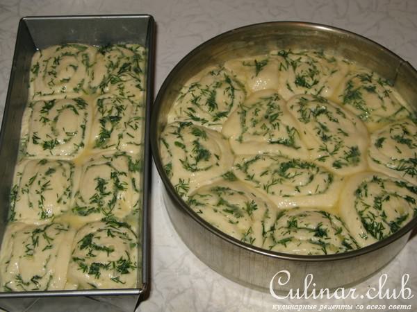 Хлебушек рулетный с укропчиком и чесночком