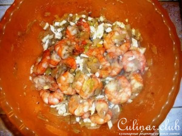 Пирожки с креветками