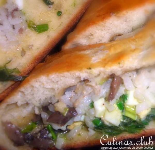 рулет с курицей,шпинатом и грибами