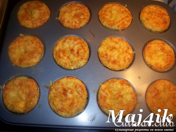 Картофельные маффины с сыром и зеленью
