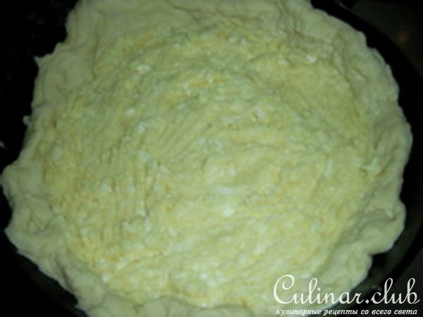 Пирог с картоф. пюре и сыром
